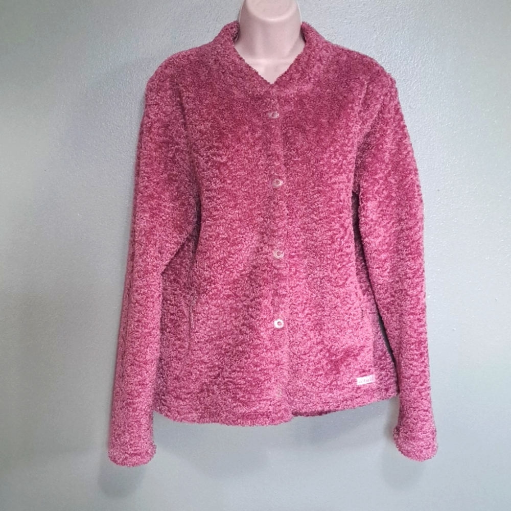Ariat Jacket Mauve Shaggy Loop Xl Snap Front. - image 1